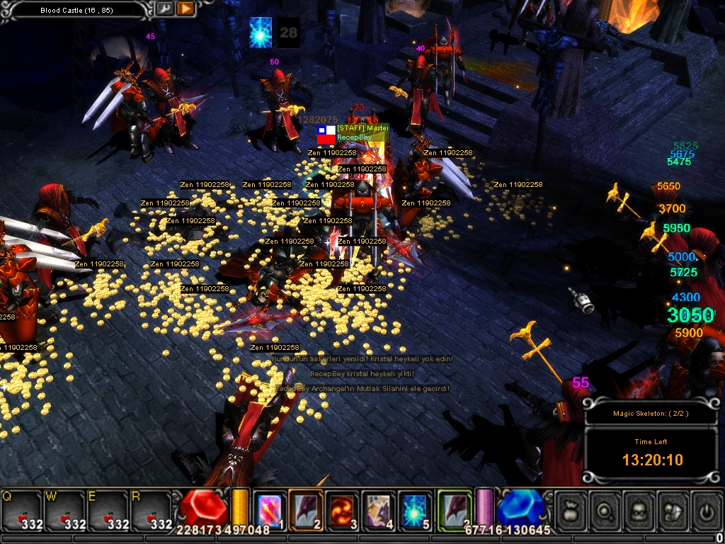Blood Castle boss savaşı ve zen yağmuru