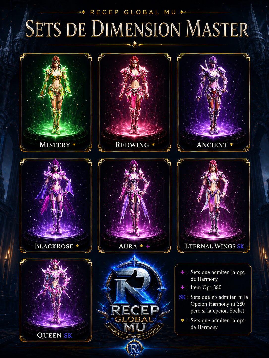 Dimension Master (Summoner) itemseti — RECEP GLOBAL MU